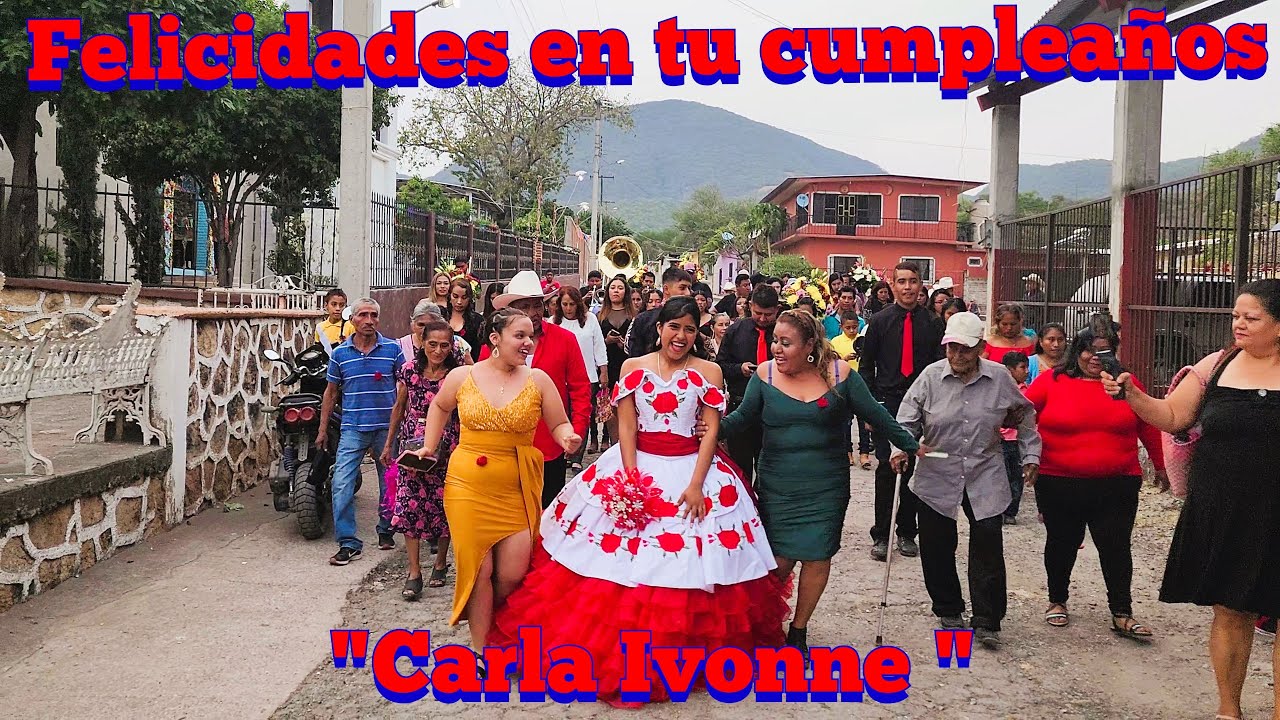 Tamborazo baile en los 15 años de Carla Ivonne en Coaxitlan Morelos.