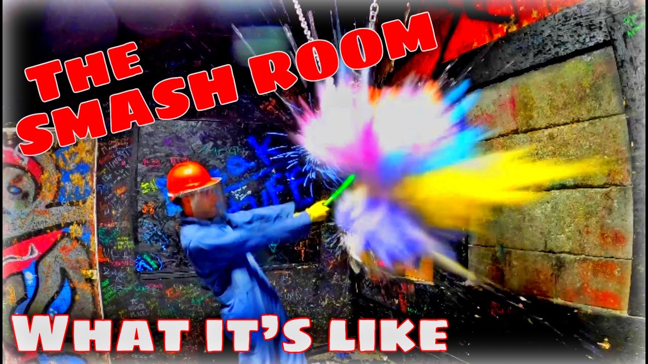 Breaking Things In The Smash Room - The Most Exciting Thing To Do In Salt Lake City!