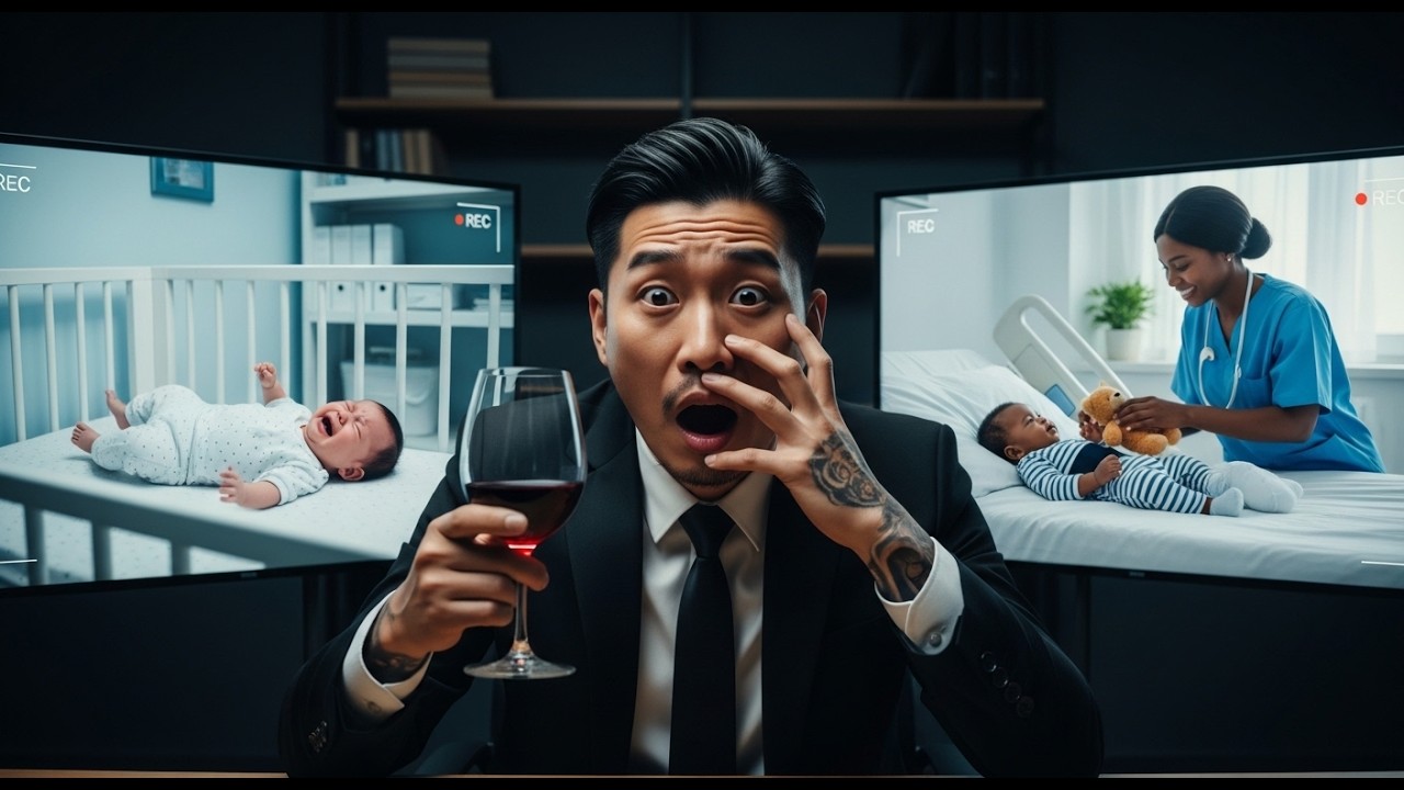 Korean Mafia Boss Installed Hidden Cameras in His Twin Sons Room, Then He Saw the Black Nanny