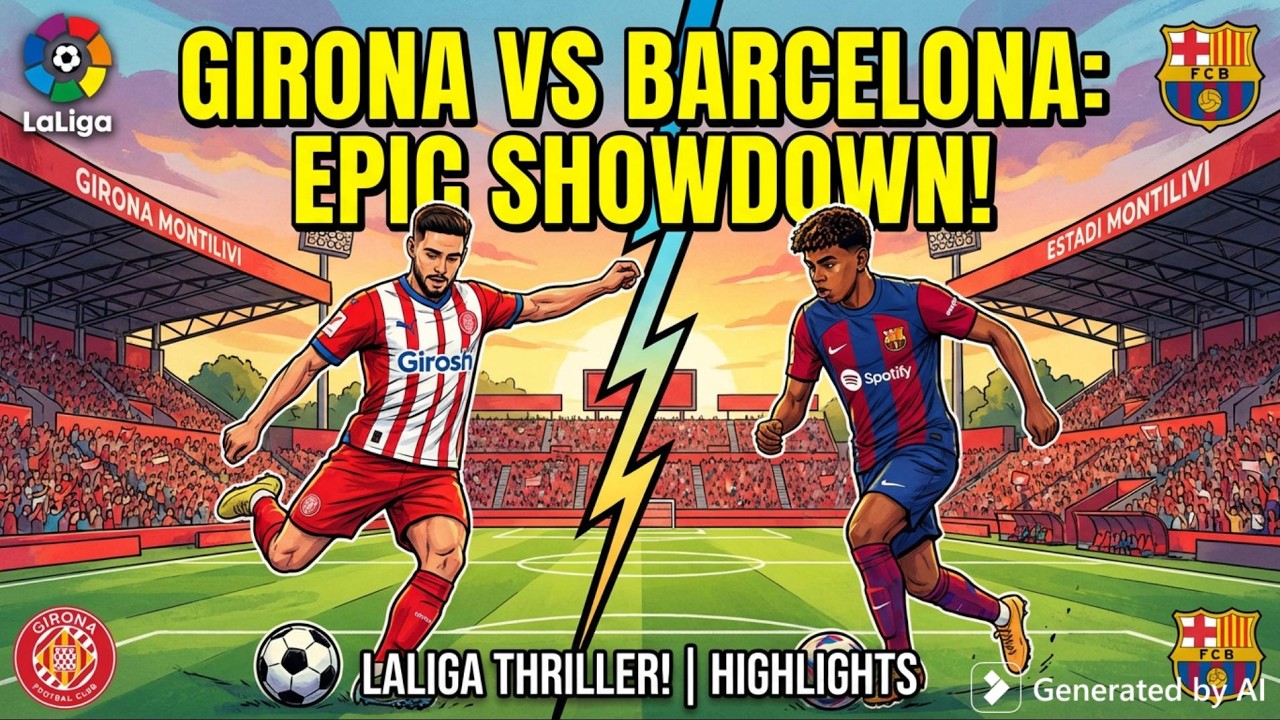 Girona vs Barcelona LaLiga Clash!