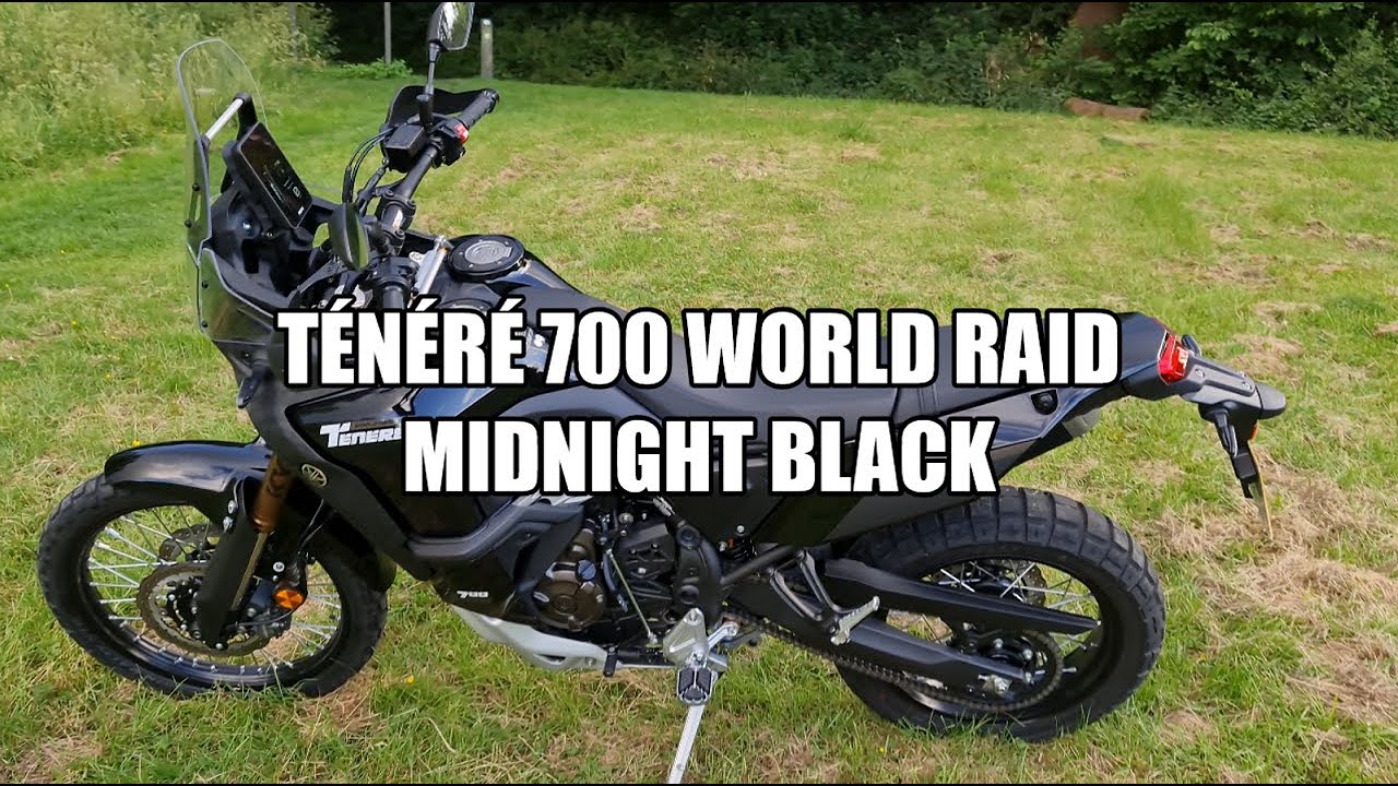 2022 Yamaha Ténéré 700 World Raid Midnight Black walkaround & closeup