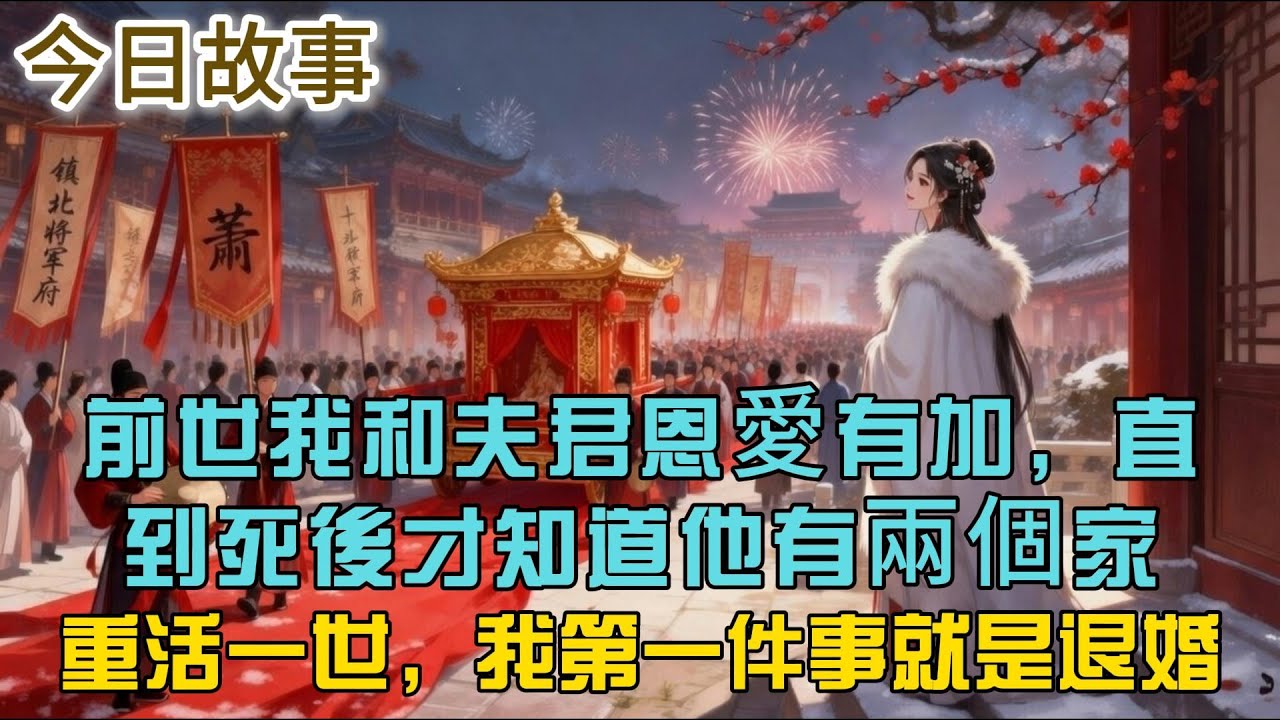 前世我和夫君恩愛有加，直到死後才知道他有兩個家，重活一世，我第一件事就是退婚...#小説 #原創 #古風 #爽文 #有聲書 #打臉 #綠茶 #大女主 #逆襲
