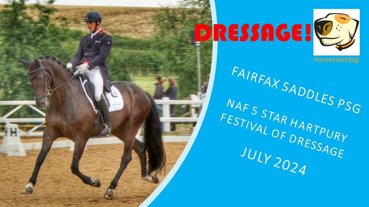 Michael Eilberg and Saubermond PSG at NAF Hartpury Festival of Dressage 2024