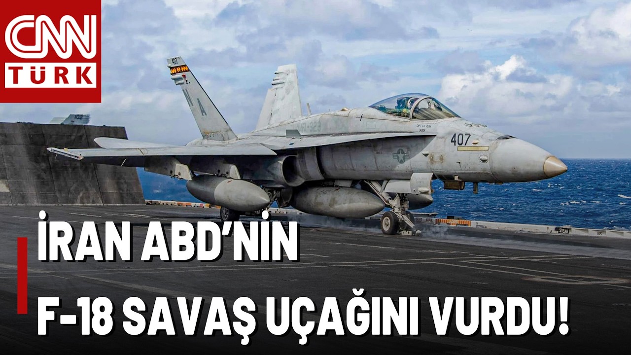 SON DAKİKA🚨İran Duyurdu: ABD'nin F-18 Savaş U&ccedil;ağını Vurduk!