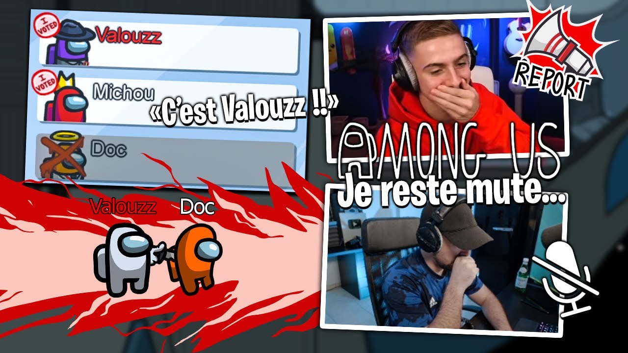 Michou dévoile que je suis imposteur, je panique et reste MUTE sur Among Us...