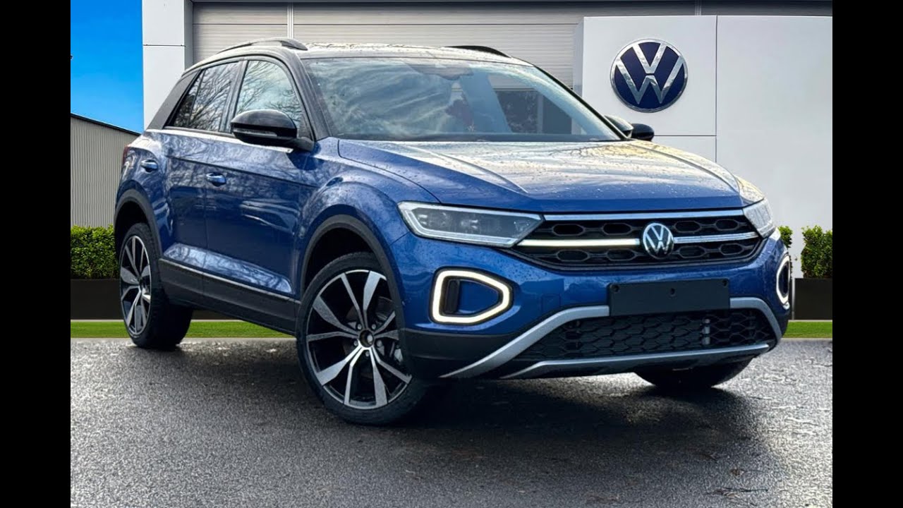 Совершенно новый Volkswagen T-Roc Style Design 1.5 TSI 150 л.с. DSG в цвете Ravenna Blue Metallic...