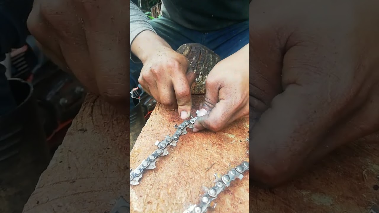 Como empatar una cadena cuando se rompe un puente o pasador