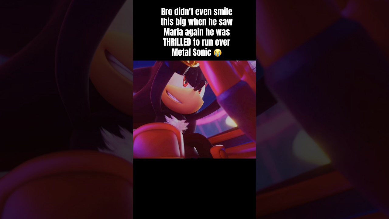 This is the Most Thrilled I&rsquo;ve seen Shadow Be 😂 #shadowthehedgehog #shadow #funny #sonic #meme