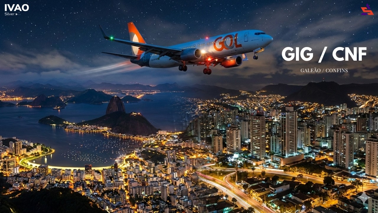 SkyTeam Virtual 🔴 Boeing 737-800 Gol🛫 Galeão [GIG|SBGL] 🛬 Confins [CNF|SBCF]