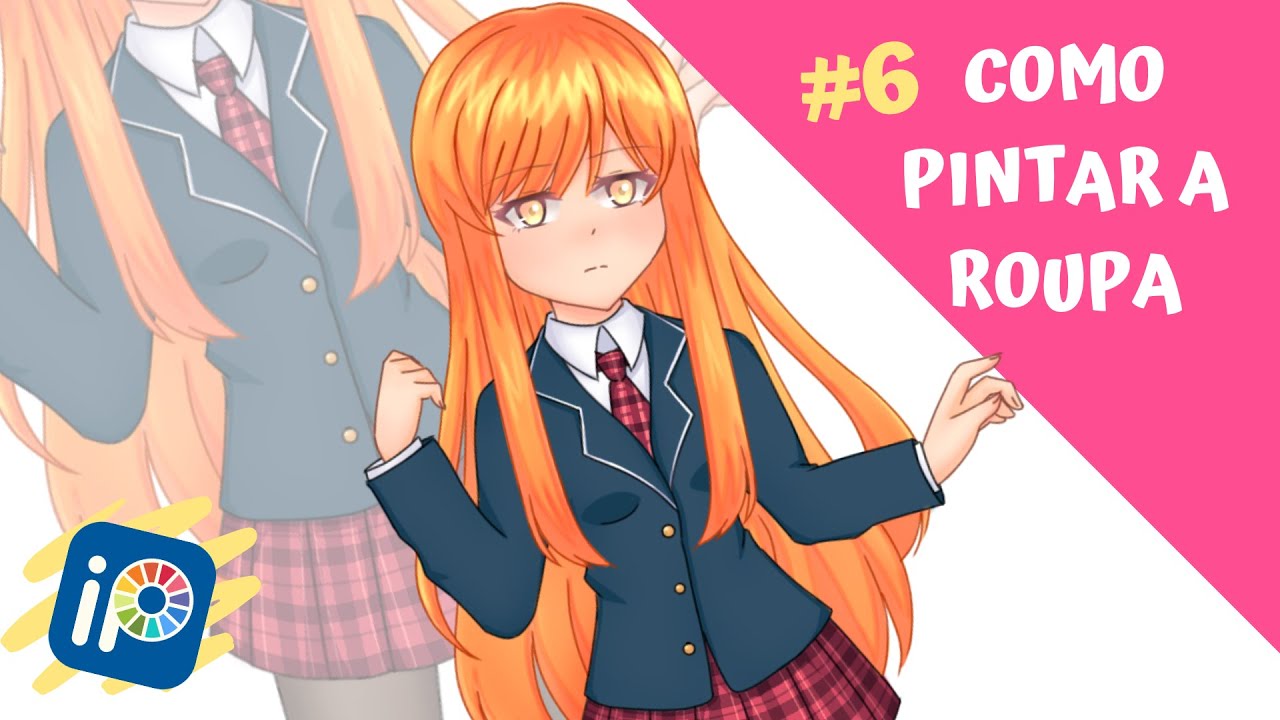 TUTORIAL: COMO PINTAR UNIFORME COLEGIAL JAPONÊS NO IBIS PAINT X PELO CELULAR | #6 COLORINDO A ROUPA