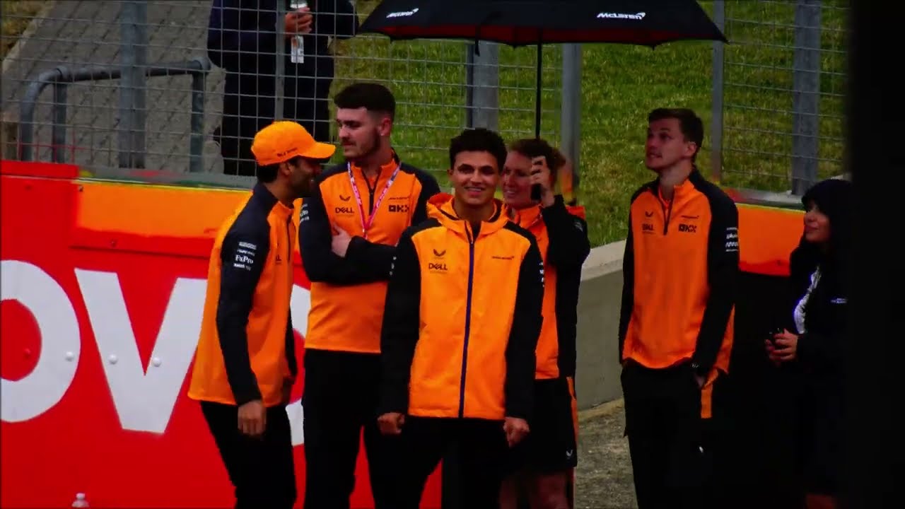 Lando Norris & Daniel Ricardo On Sky Live, Silverstone 2022
