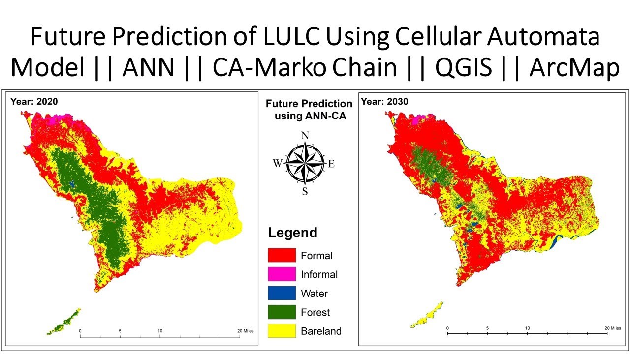 Future Prediction of LULC Using Cellular Automata Model || ANN || CA-Marko Chain || QGIS || ArcMap