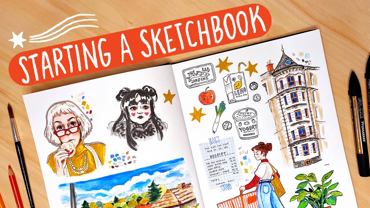 Tips on starting a new SKETCHBOOK ✦ let's draw together!
