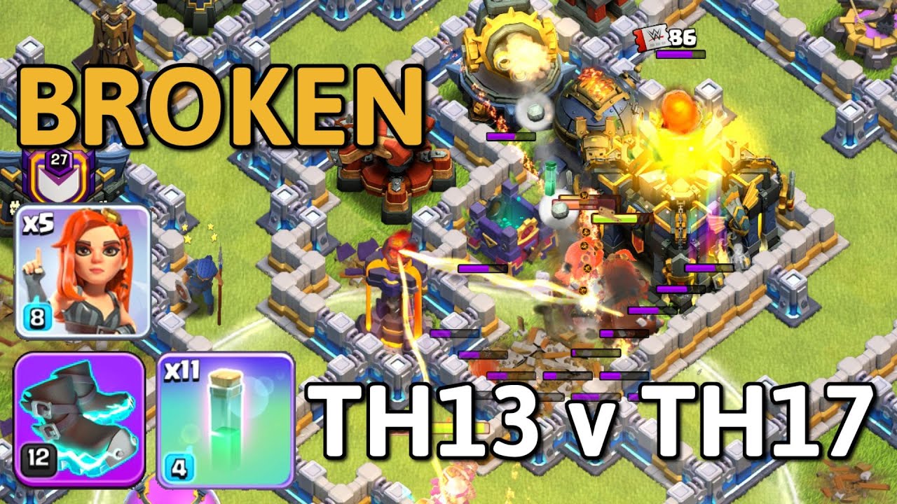 TH13 in Legends CRUSHES TH17’s: Mass Disarmer with RC Charge is Broken