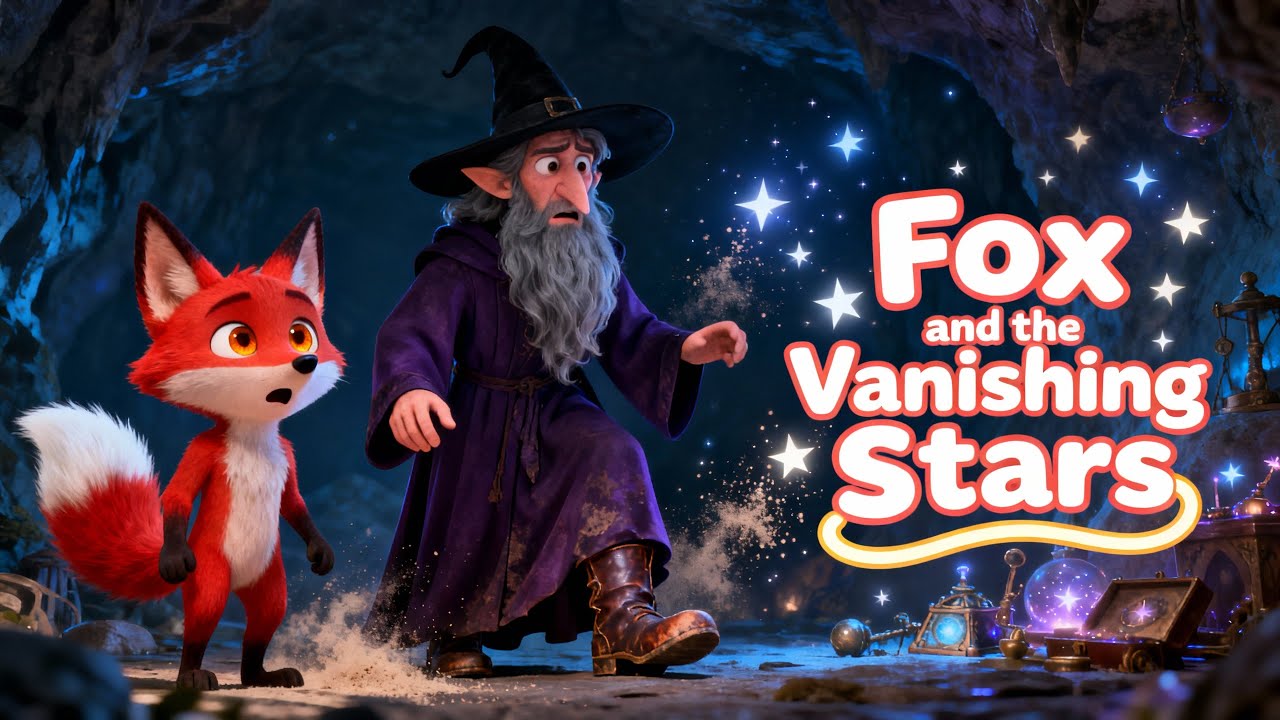Fox and the Vanishing Stars |  Bedtime Story for Kids | Moral Story in English