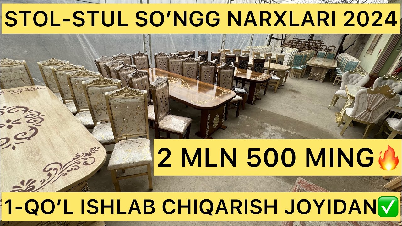 STOL-STUL SO’RAGANLARGA ARZON JOYIDAN, 1-QO’L USTADAN VIDEO OBZOR, NARX NAVO.