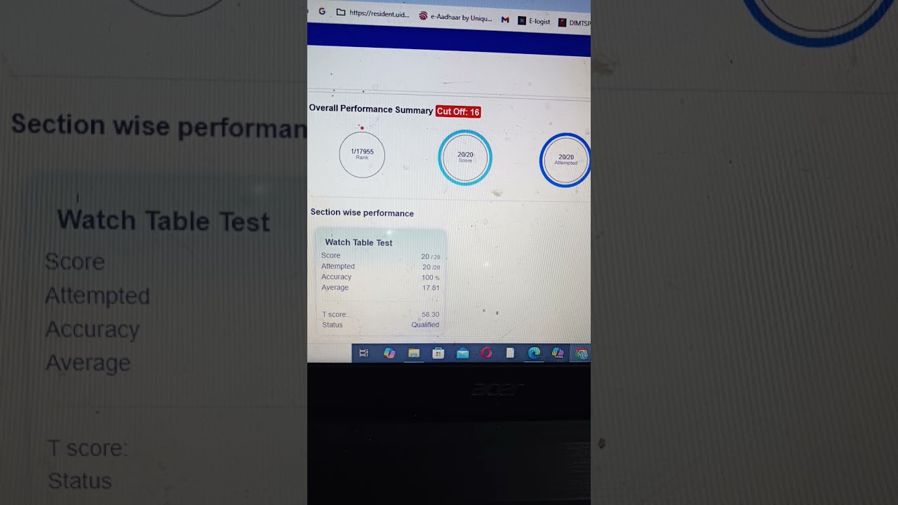 RRB ALP PSYCHO WATCH TABLE CHALLENGE UNLIMITED EDUCATION.ER.ABDUL