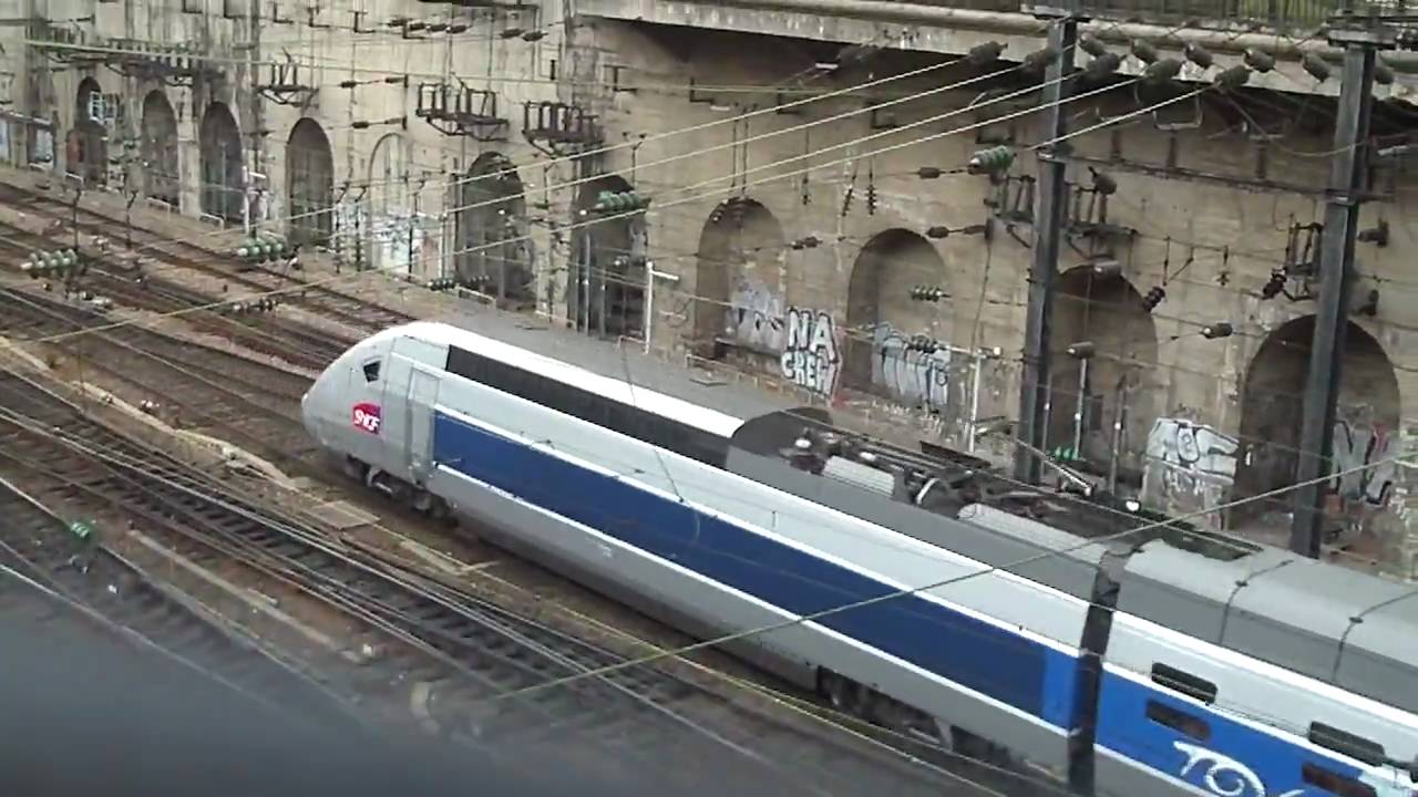 TGV departs Paris Gare de l'EST for Zurich