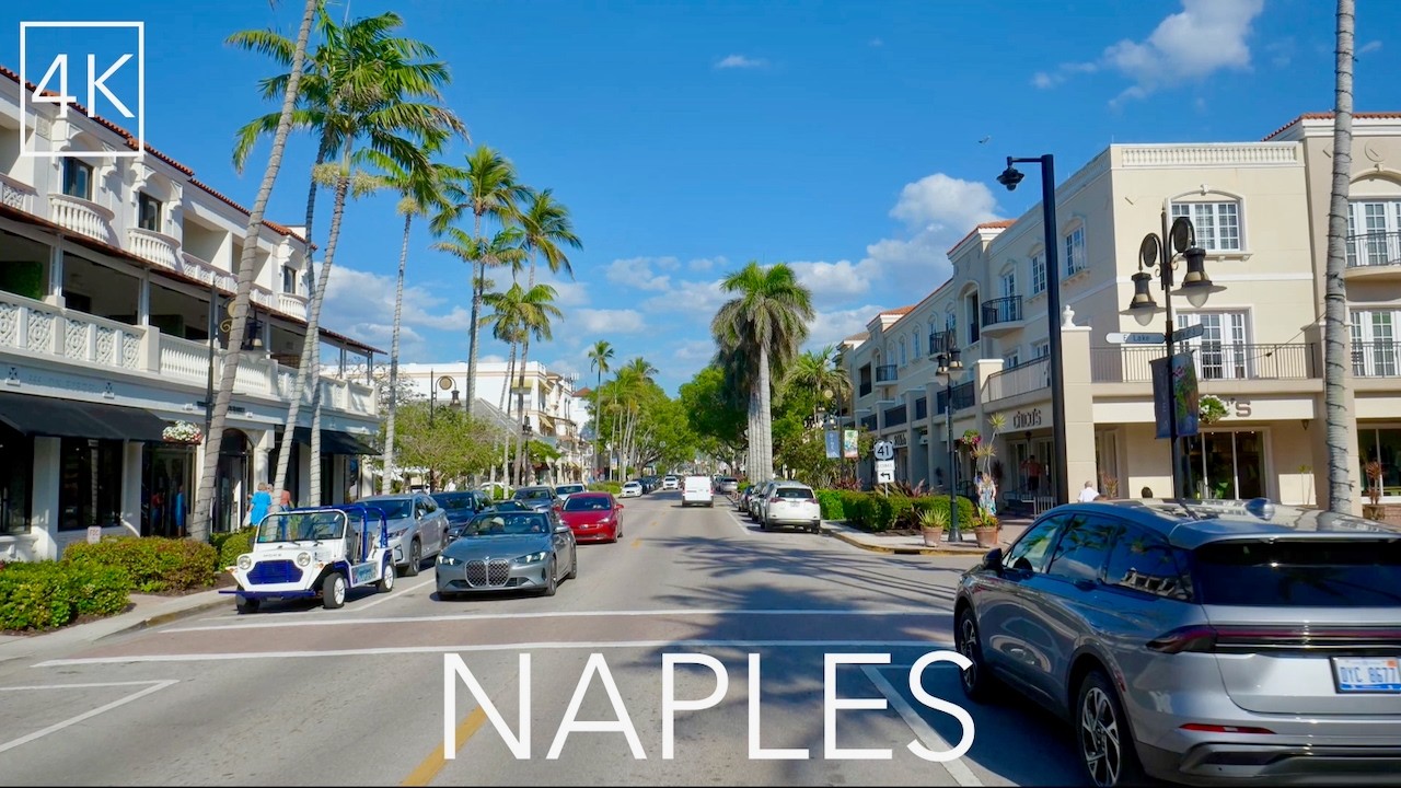 Naples Florida City Drive 4K - Affluent Driving Tour - 2nd most expensive neighborhood in USA