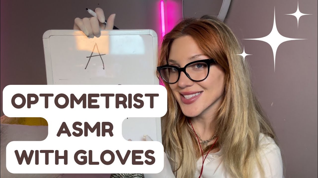 OPTOMETRIST ASMR w XS GLOVES (whispering)