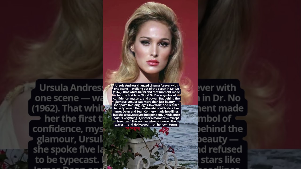 Ursula Andress &mdash; The First Bond Girl and Eternal Icon #hollywoodbuzz #facts #vintage #legend