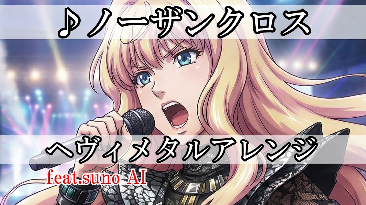 シェリル・ノーム(May'n)『ノーザンクロス』AIでヘヴィメタルアレンジにしてみた