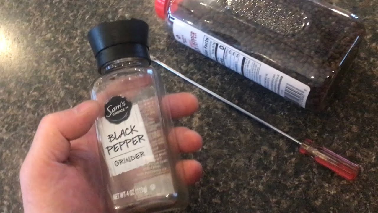 &ldquo;refill&rdquo; a NON-REFILLABLE pepper grinder