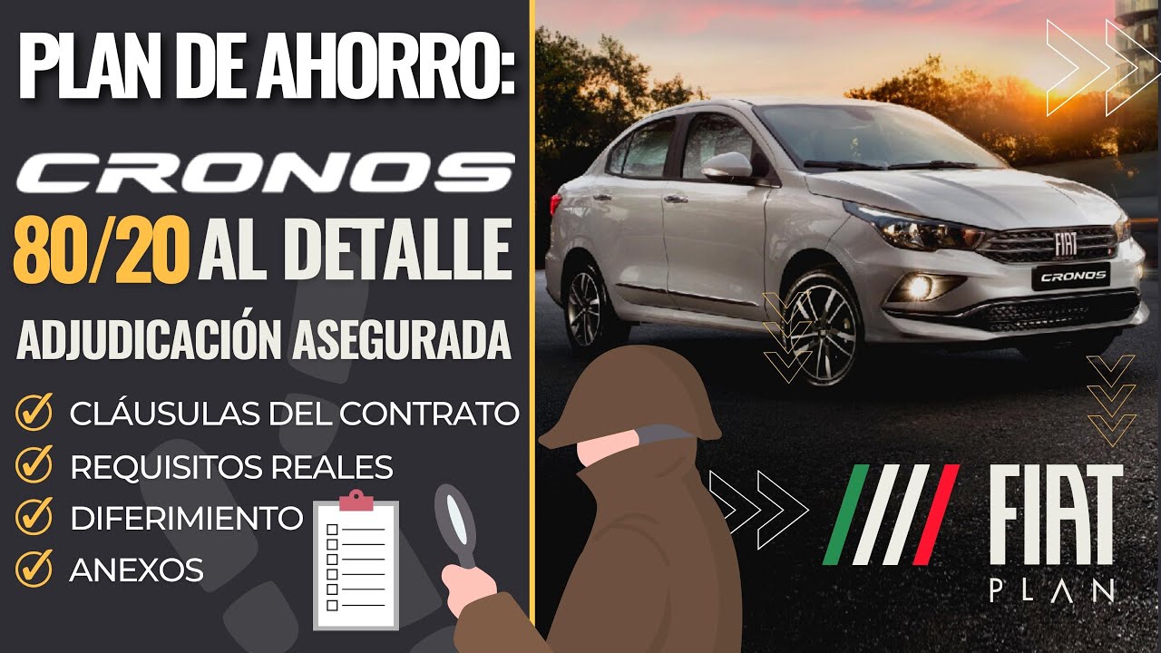 Fiat Plan: CRONOS 80/20 AL DETALLE