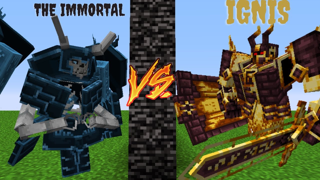 The Immortal VS IGNIS  Short Battle #2/ Minecraft Mob Battle