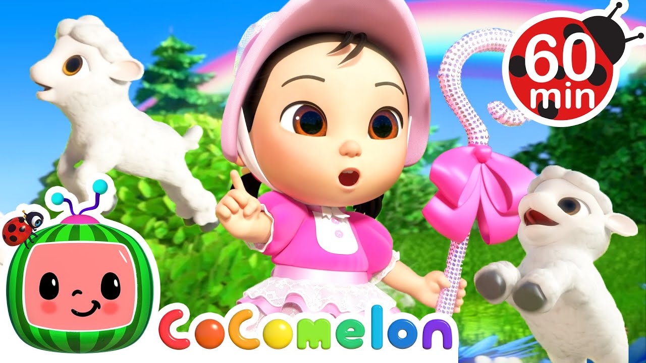 Little Bo Peep with Baby Animals! | Cute Cartoons | 1 HOUR CoComelon Kids Songs & Nursery Rhymes