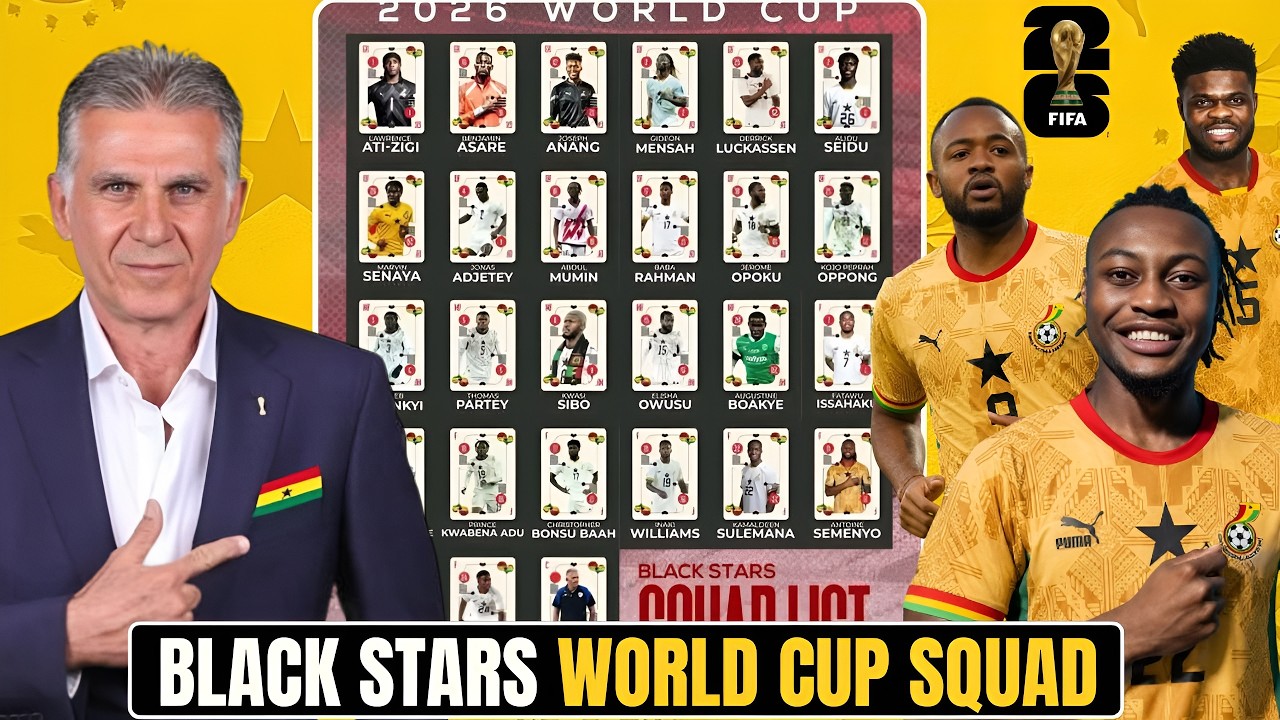 🚨 OFFICIAL! Ghana 🇬🇭 26-Man Squad Announced 🔥 | Full Black Stars List & Big Surprises 👀