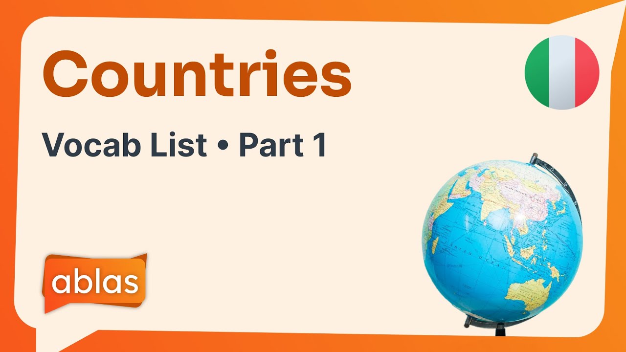 Countries | Italian Vocabulary List (Part 1)