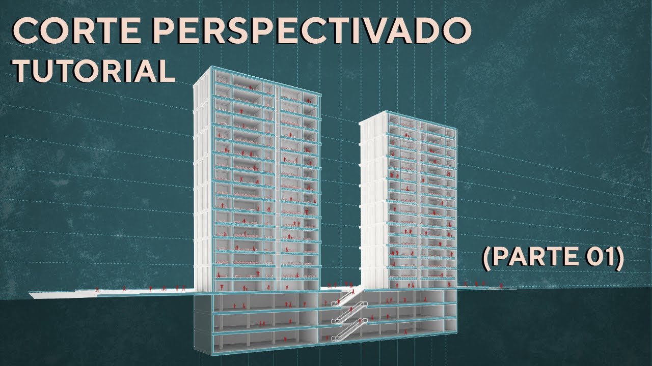 TUTORIAL CORTE PERSPECTIVADO (parte 1) - SKETCHUP + V-RAY
