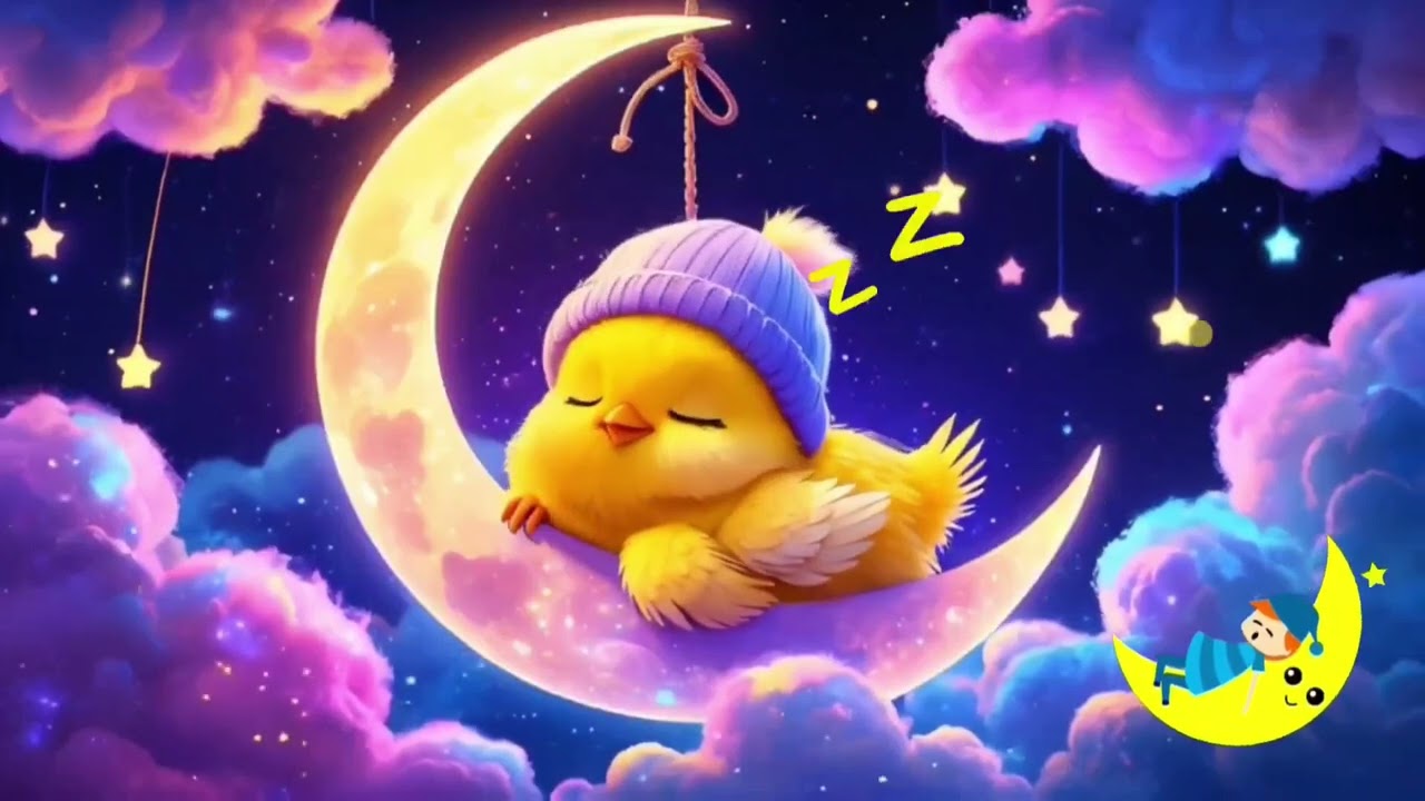 Sweet Yellow Chick Lullaby | 1 Hour Relaxing Bedtime Music for Babies
