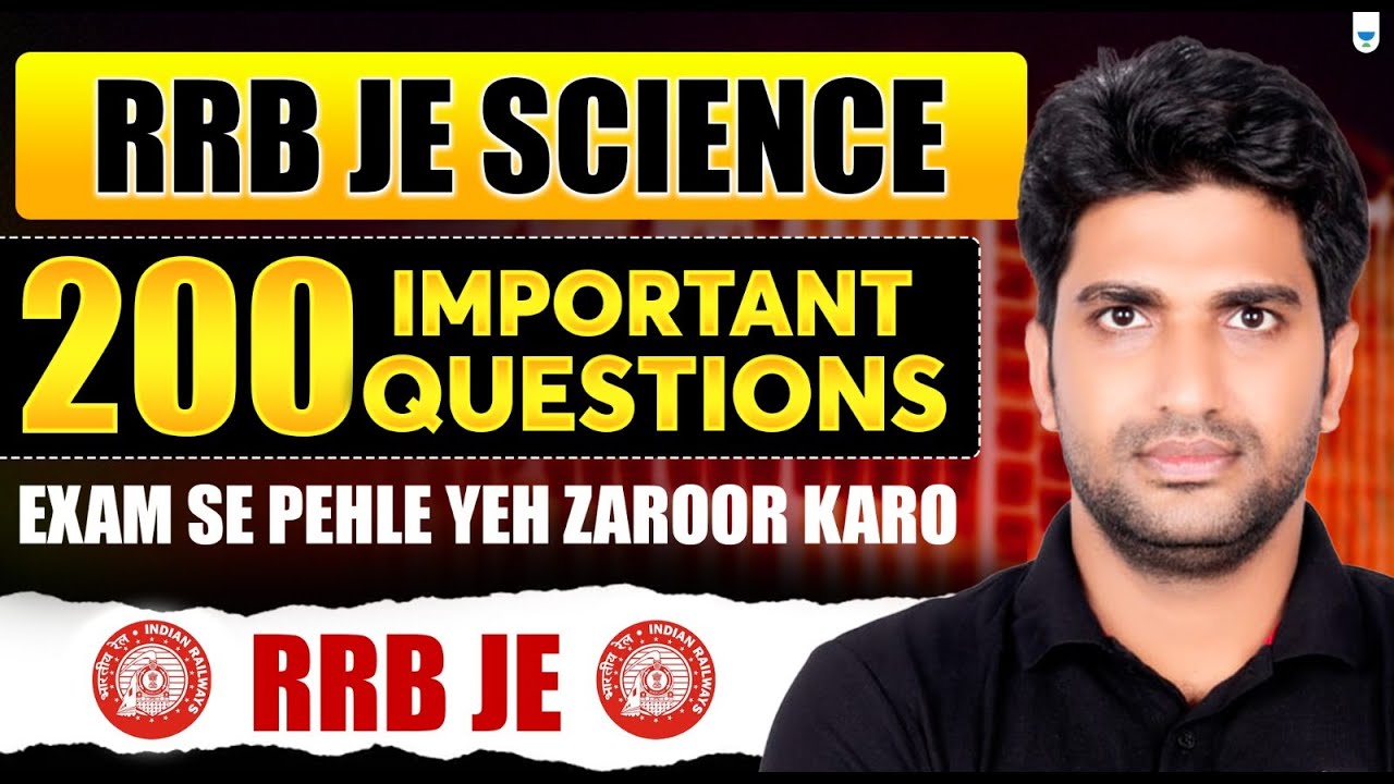 RRB JE Science 200 Most Important Questions 🔥 | Exam Se Pehle Yeh Zaroor Karo | Pramod Kumar