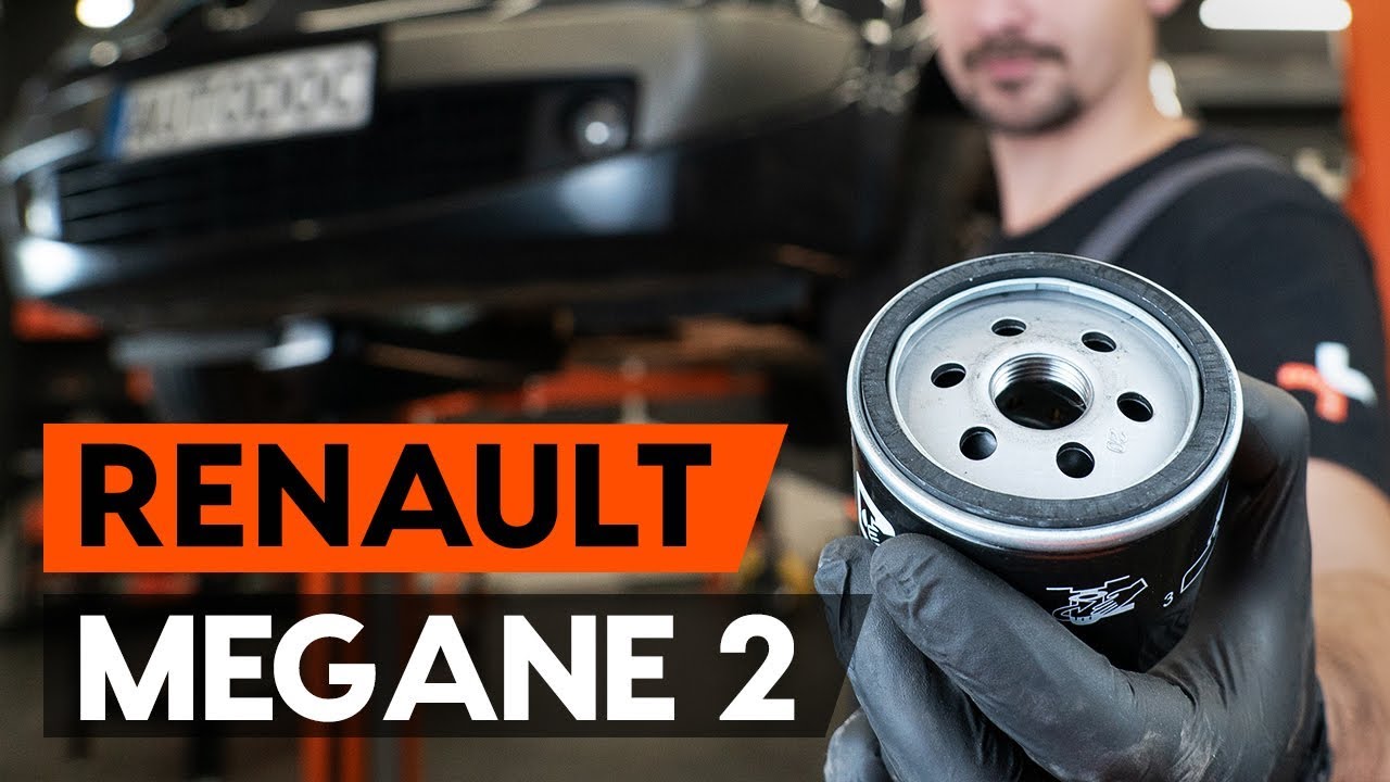 How to change oil filter and engine oil on RENAULT MEGANE 2 (LM) [TUTORIAL AUTODOC]