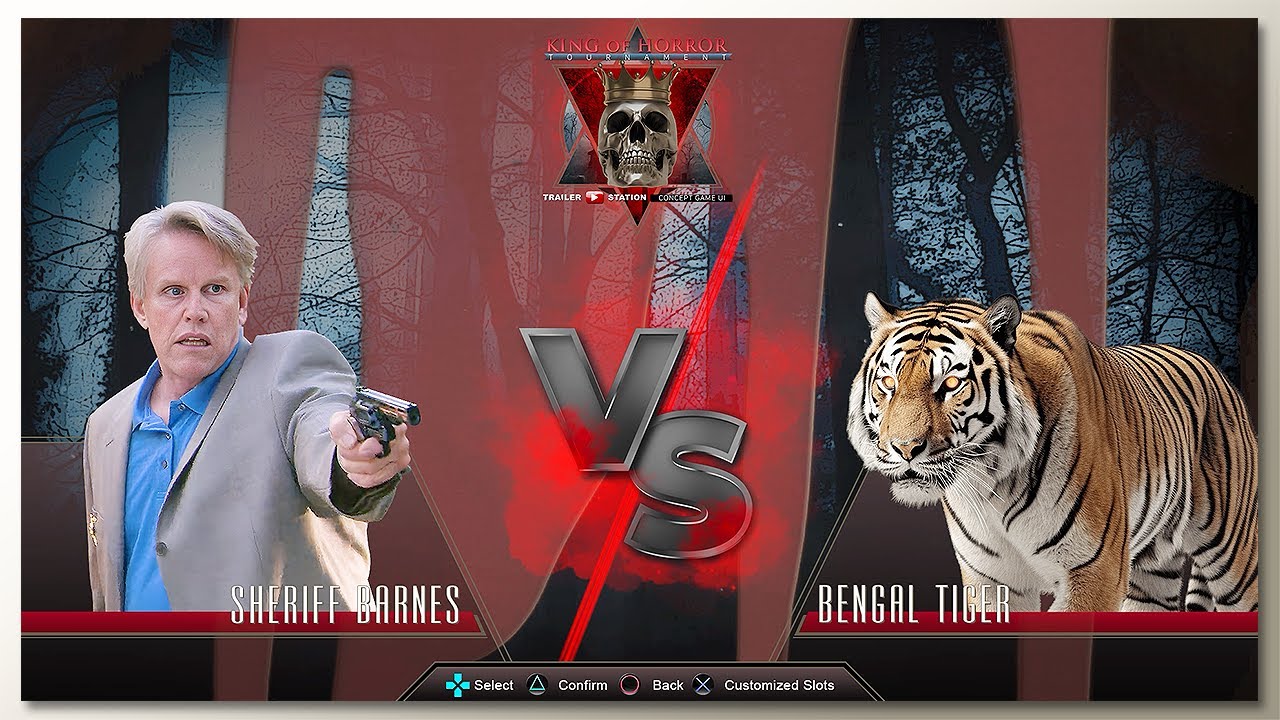 Man-Eating Tiger vs Sheriff with Healthbars