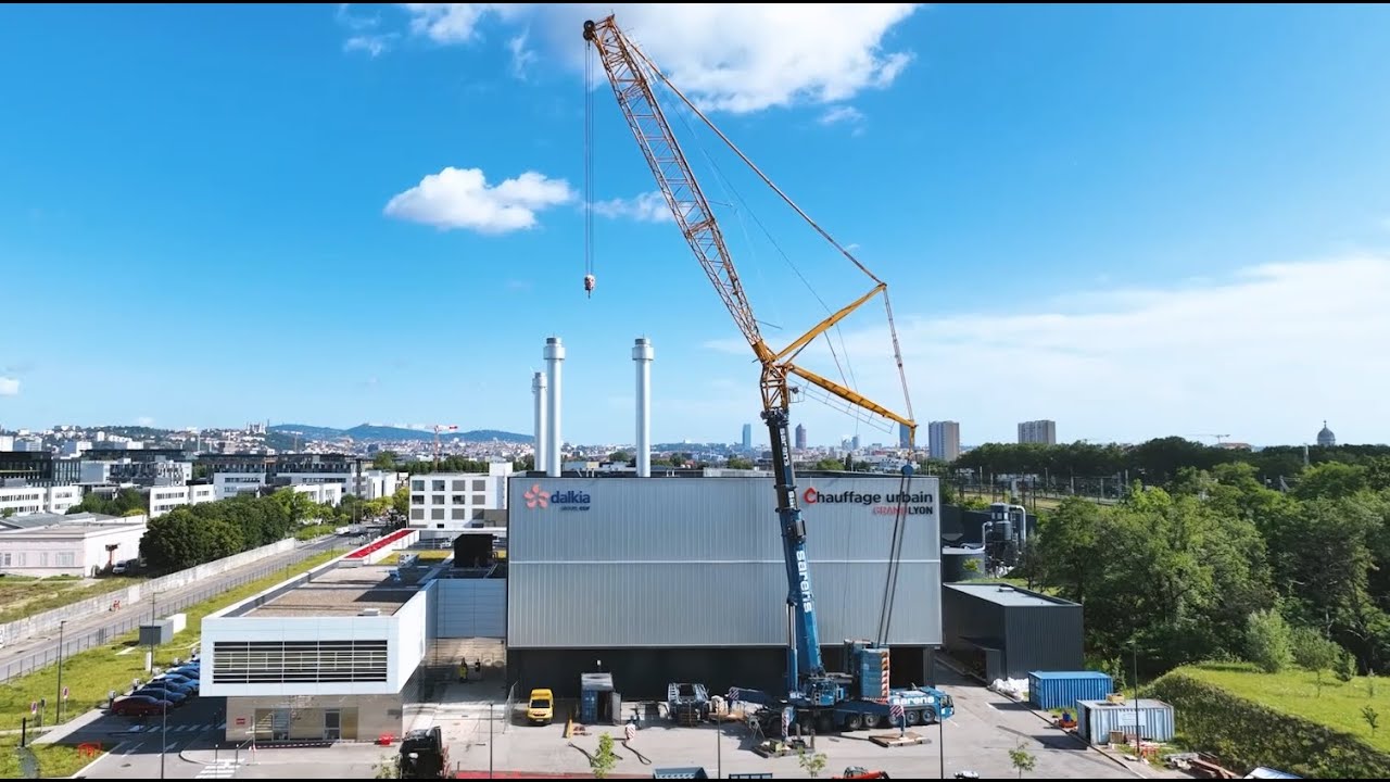 Installation Chaudière Biomasse - Chauffage Urbain Centre Métropole - TIMELAPSE