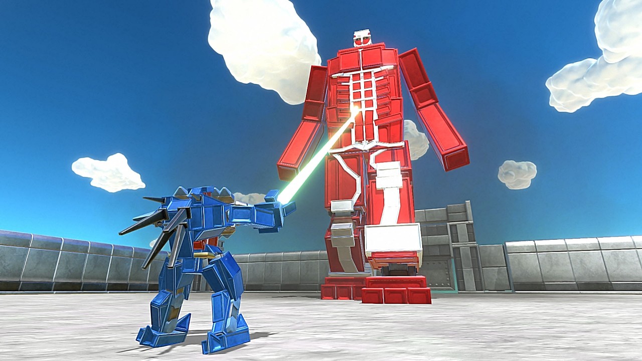Mecha Colossal Titan VS Workshop Units - Age of Warbots Gameplay