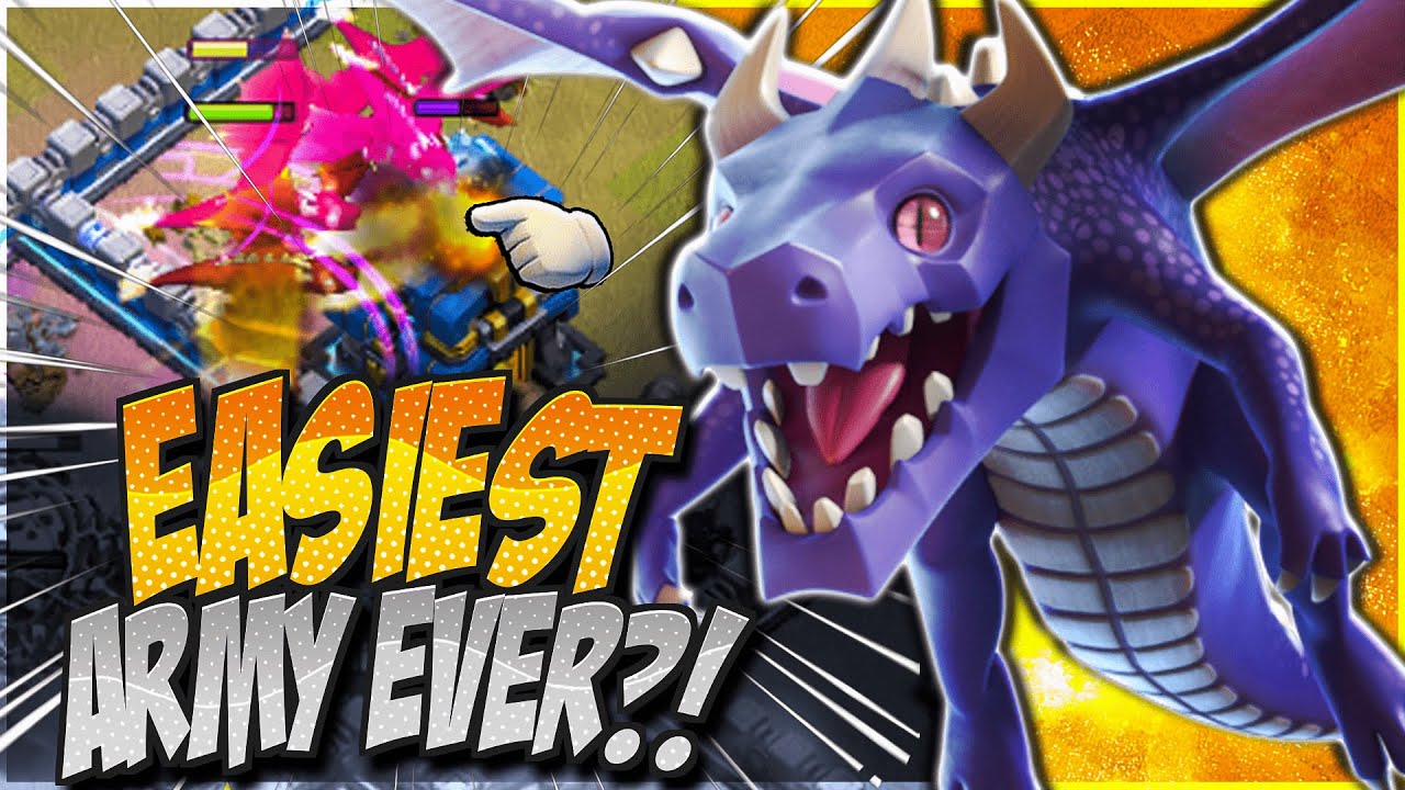 Easiest TH12 War Attack Strategy You Will Ever Learn! Best Dragon Army in Clash of Clans