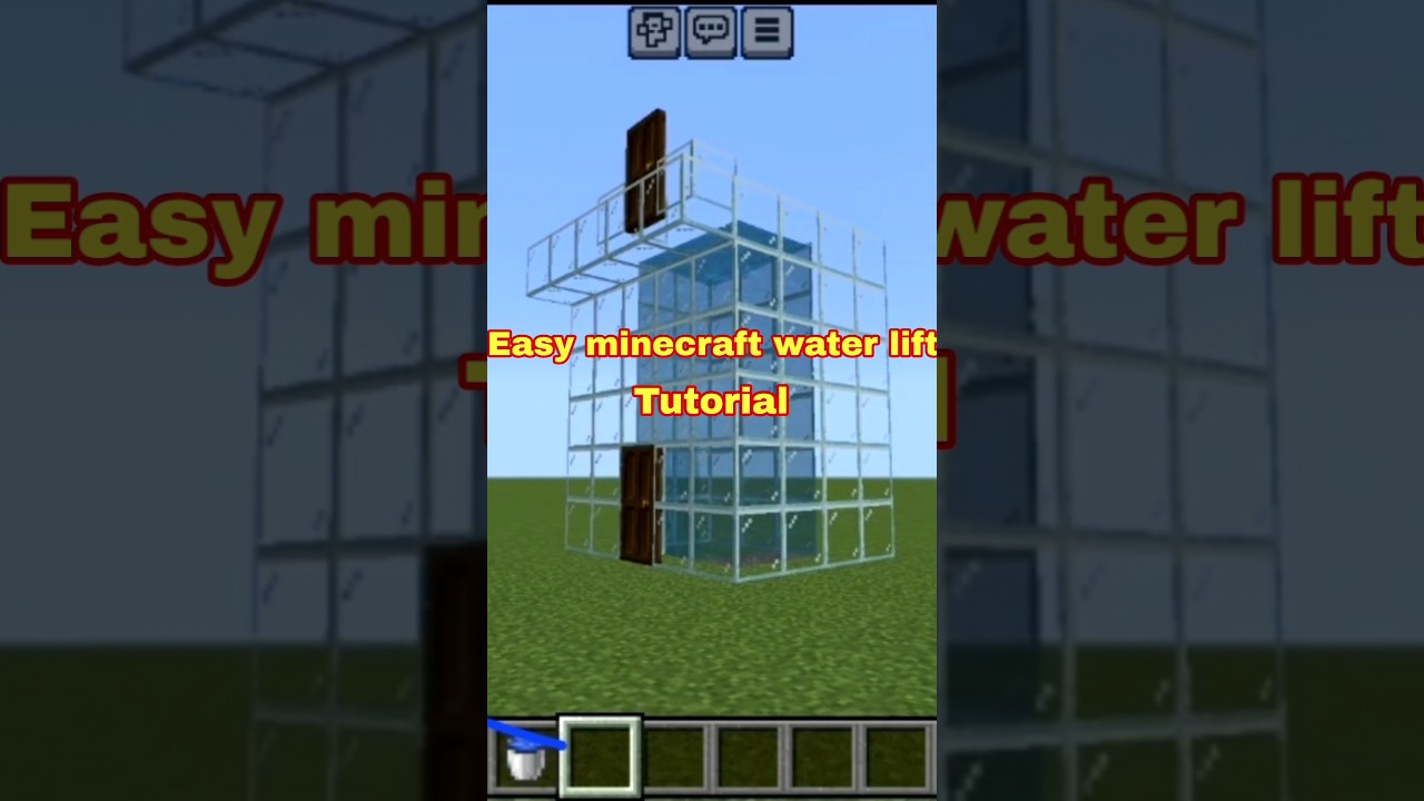 Easy minecraft water lift tutorial