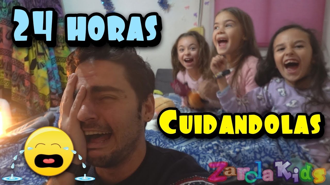 24 HORAS cuidando 3 niñas!! omg Zarolakids