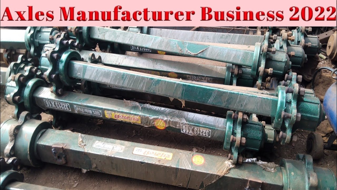 Tracks & Tractor Trolley Axles Making business idea 2022|How to making Axles Manufacturer Business|
