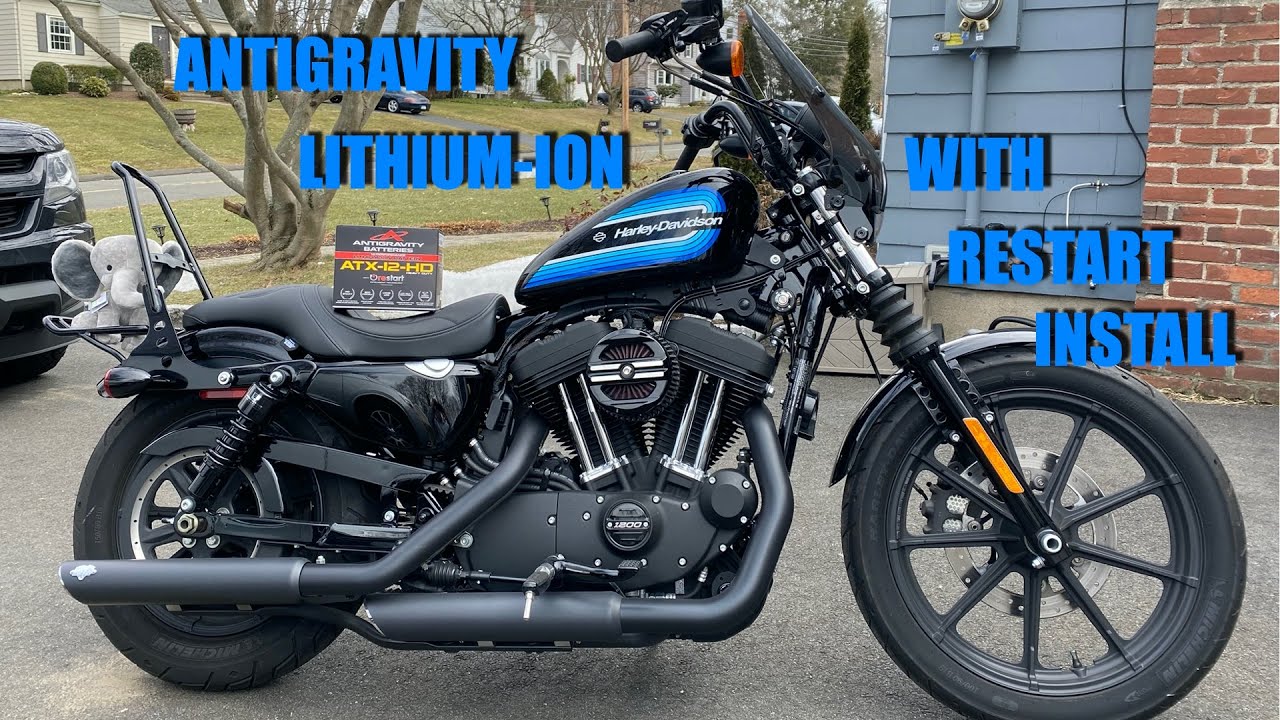Антигравитационная литий-ионная батарея для перезапуска. Установка Harley-Davidson Iron1200 Sport...