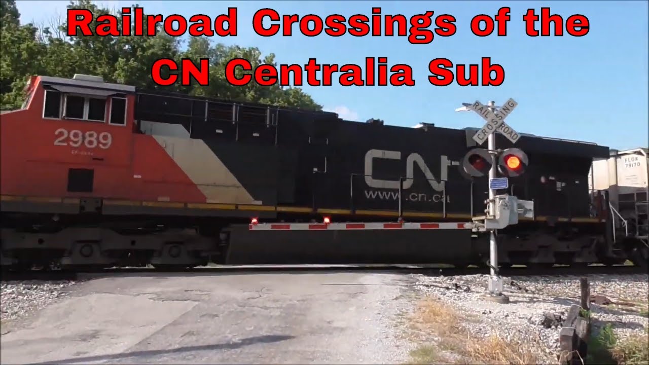 Railroad Crossings of the CN Centralia Sub