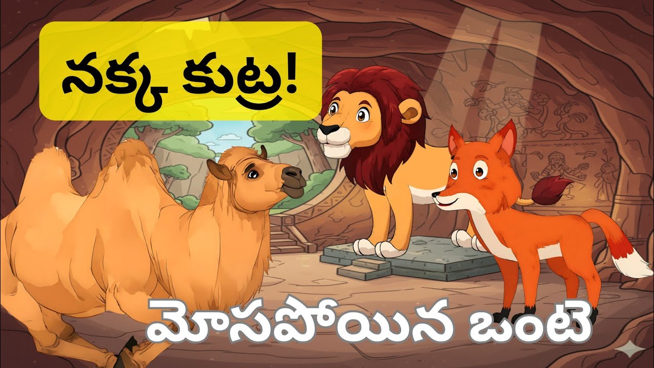 నక్క కుట్రకు మోసపోయిన ఒంటె !| The Fox and The Camel|| Telugu Stories for Kids|| panchatantra kathalu