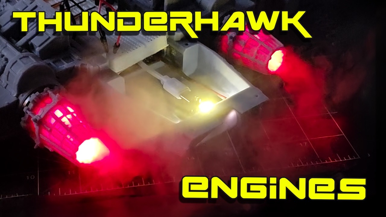 Я собрал двигатели на заказ для своего Thunderhawk.