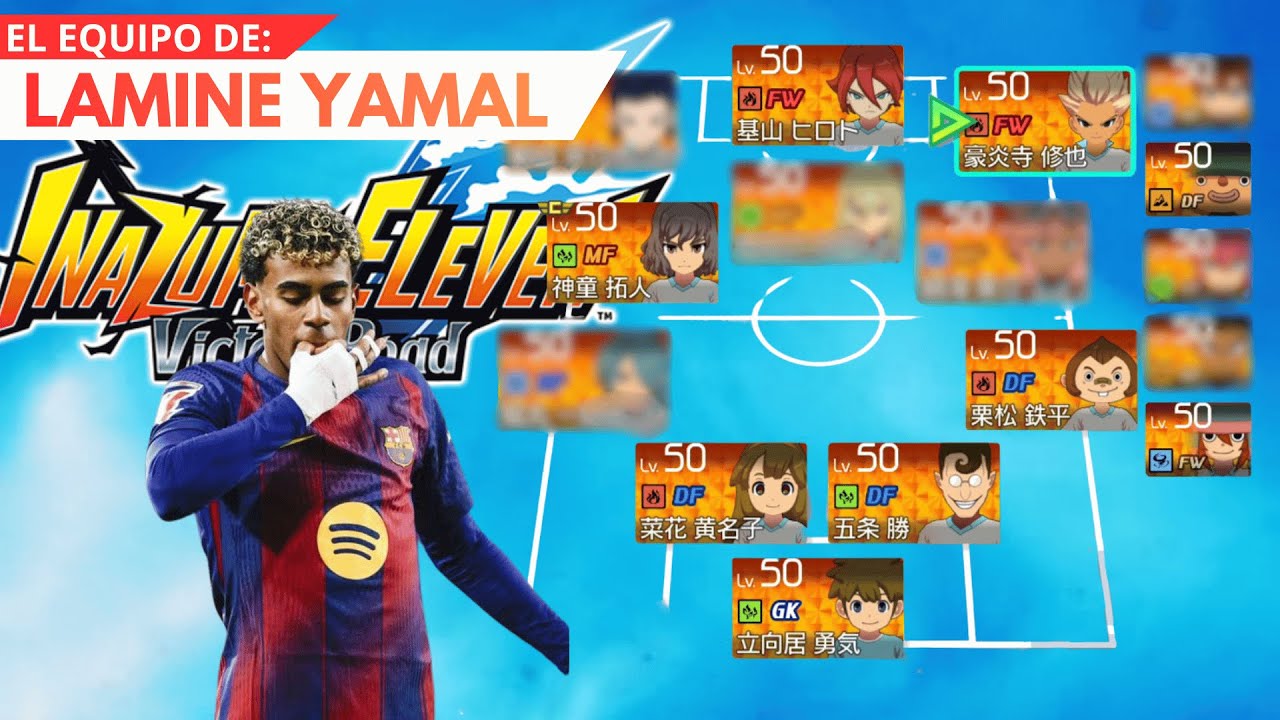 CREÉ el EQUIPO de LAMINE YAMAL en INAZUMA ELEVEN VICTORY ROAD🔥​⚡​ | GenesisZ