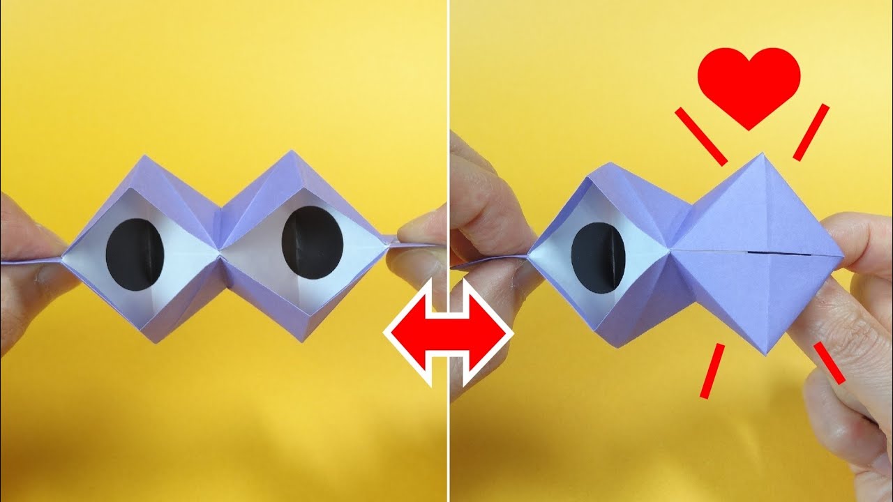 折り紙おもちゃ「ウィンク・アイ」Origami Toy 