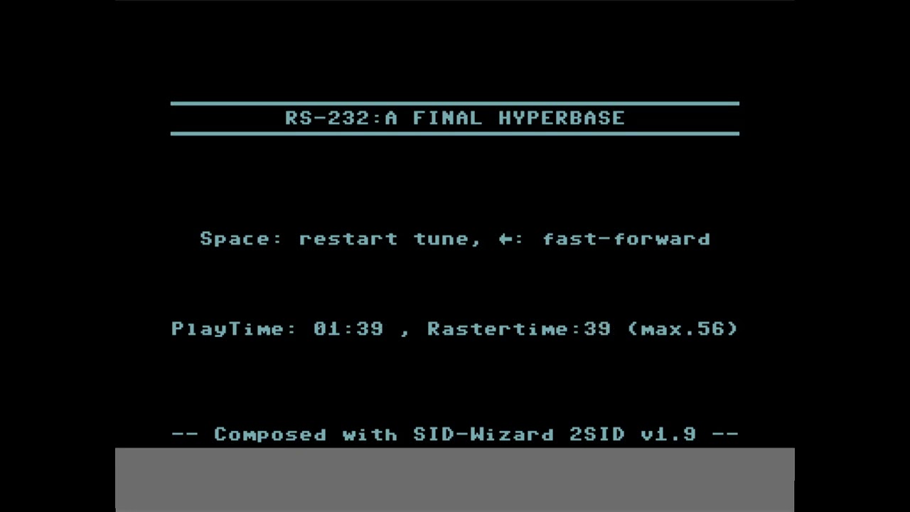 C64 Music: A Final Hyperbase [2sid] by RS-232 ! 25 November 2024!